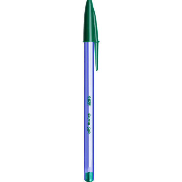 STYLO BL BIC CRISTAL SOFT VERT