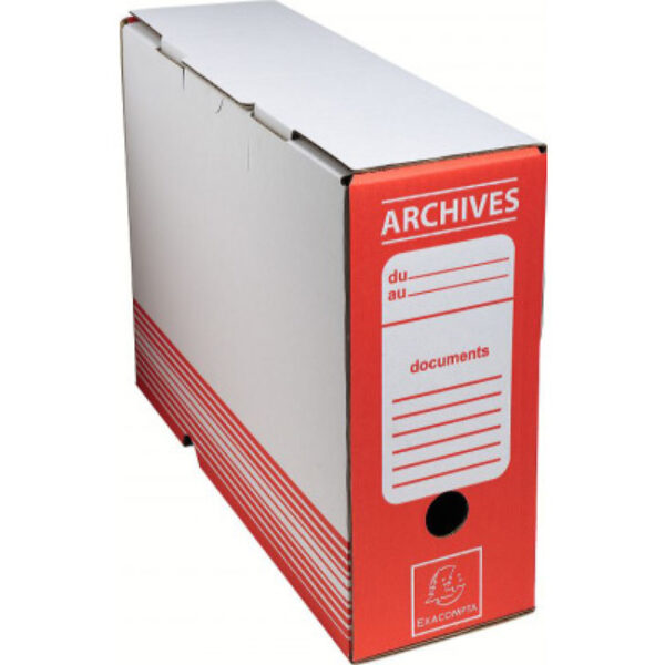 BTE ARCHIVE D/100 CARTON ONDULE ROUGE EXA 261009H