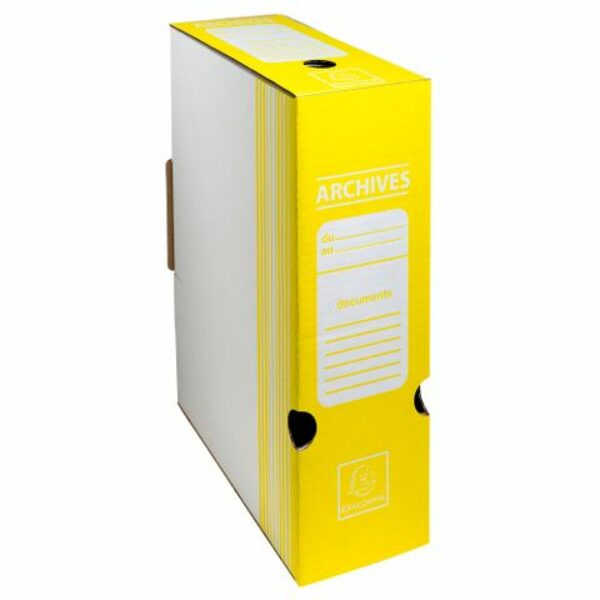 BTE ARCHIVE D/100 CARTON ONDULE JAUNE EXA 261006H