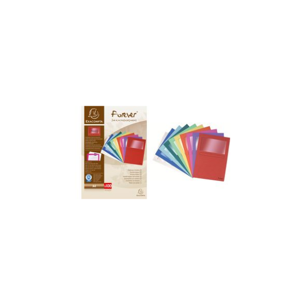 POCHETTE COIN FENETRE JAUNE  X100