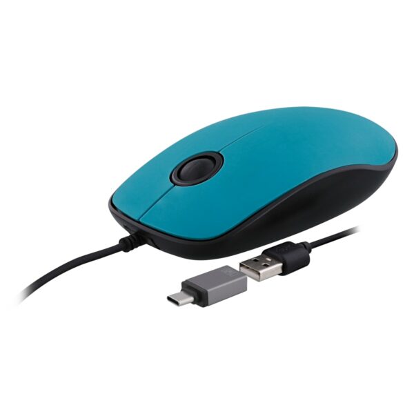 SOURIS FIL USB A/C MUSUNSETBL SUNSET BLEU TNB