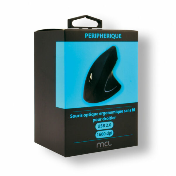 SOURIS ERGO SF DROITIER 1600DPI  NOIRE MCL